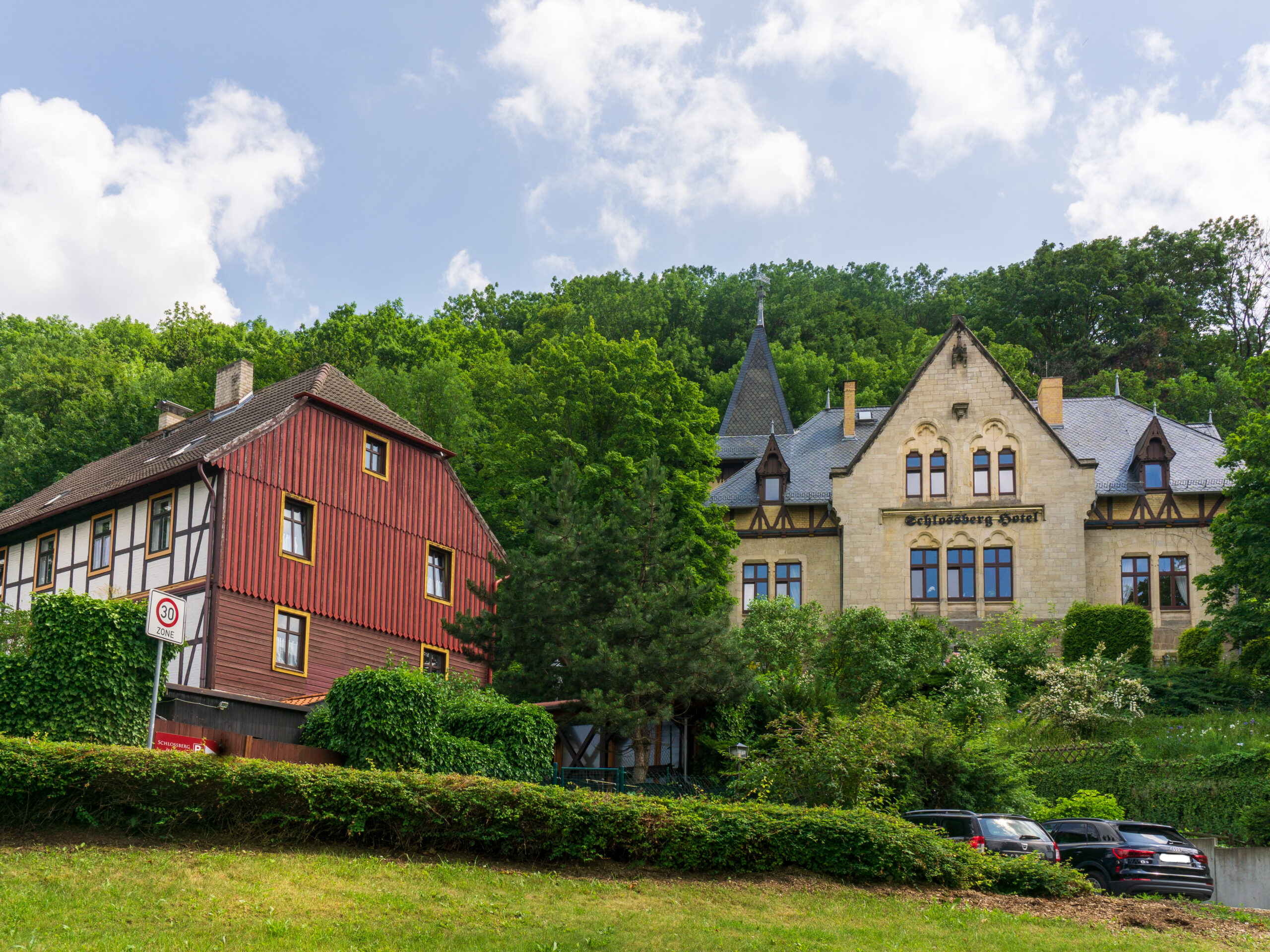 Beide Häuser vom Schlossberg Hotel Wernigerode