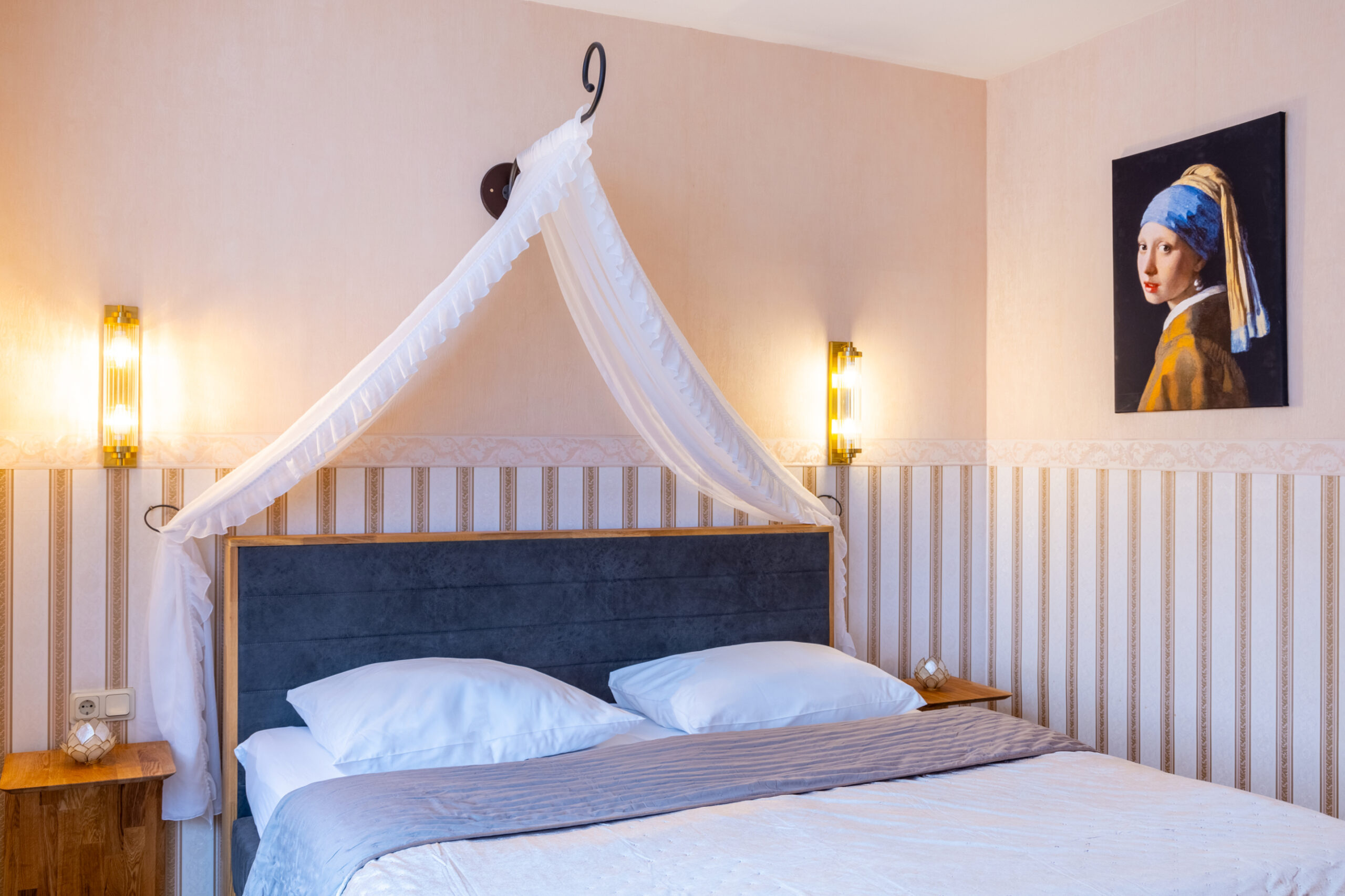 Suite Schlossberg Hotel Wernigerode - Schlafbereich mit Doppelbett 180x200 cm