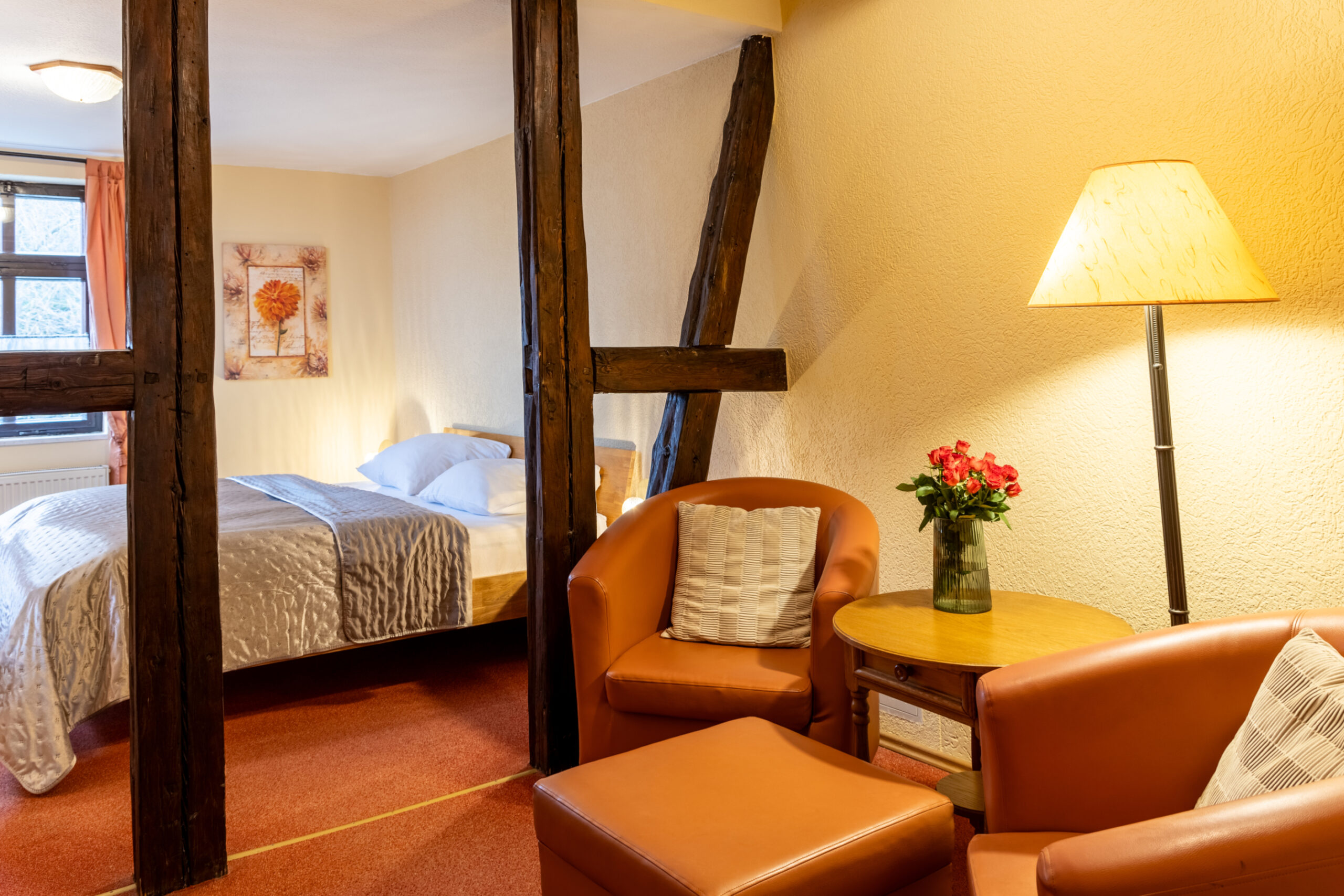 Komfort Zimmer Schlossberg Hotel Wernigerode - gemütliche Einrichtung im Fachwerkstil