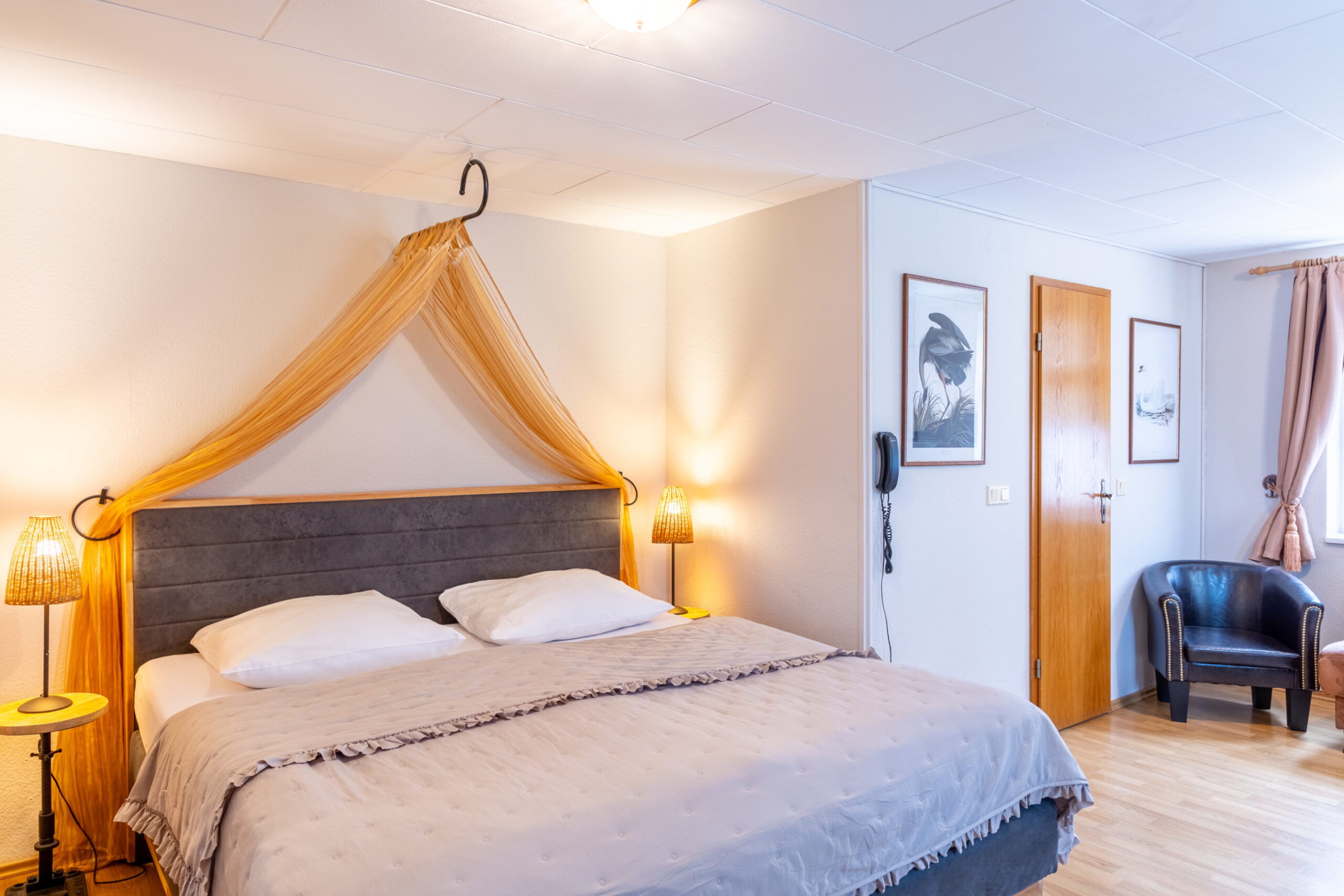 Komfort Zimmer Schlossberg Hotel Wernigerode - Doppelbett im historischen Fachwerkhaus